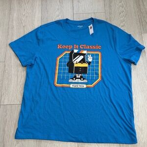 Original Gamer "Keep it Classic" ~ Old Navy graphic T-SHIRT ~ NEW!  Soft Wash XL